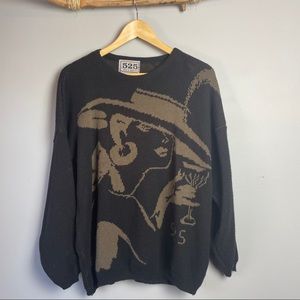 Vintage 525 America Oversized Graphic Knit Sweater
